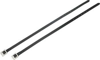 Paski do ostróg skórzane KRISTAL black EKKIA