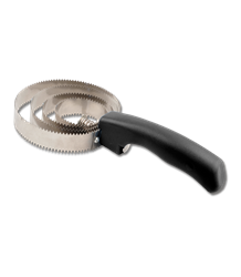 Zgrzebło metalowe okrągłe black WALDHAUSEN