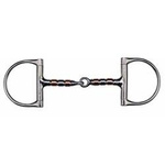 Wędzidło D z rolkami 1xłamane FEELING