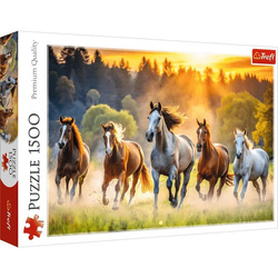 Puzzle Dzikie Konie 1500 elem. TREFL