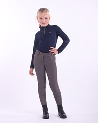 Bryczesy YASMIN Junior silikonowe s.grey QHP