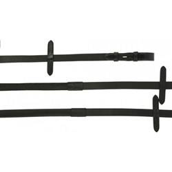 Wodze skórzano gumowe 16mm black FULL ERIC THOMAS