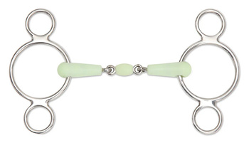 Wędzidło wielokrążek jabłko 2xłam. 14cm SHIRES