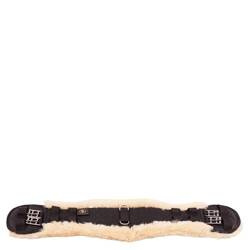 Popręg z futrem SHEEPSKIN black/natural  BR
